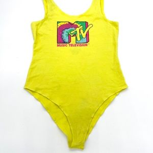 MTV Yellow Bodysuit